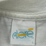 Anvil Graphic T-Shirt - Large White Cotton