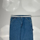 Wrangler Carpenter Pants - 34W 30L Blue Cotton