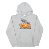 GILDAN Mens Grey Pacer Track And Field Pullover Hoodie S Athletic Print