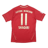 ADIDAS Boys Red Bayern Munchen Shaqiri Football Shirt XL Short Sleeve V-Neck