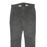 LEVI'S Mens Cotton Blend Grey Slim Straight Trousers W32 L30 Casual Comfort Zip