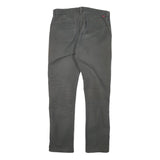LEVI'S Mens Cotton Blend Grey Slim Straight Trousers W32 L30 Casual Comfort Zip