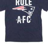NIKE Mens Navy Blue AFC Football T-Shirt L Short Sleeve Crew Neck Graphic Print