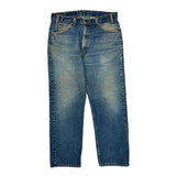 505 Levis Jeans - 36W 30L Blue Cotton