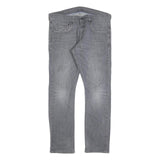 LEVI'S 591 Mens Jeans Grey Slim Straight Denim Stone Wash W33 L30 Authentic Low