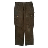Carhartt Cargo Trousers - 32W 30L Brown Cotton