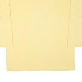 DIANE DALIS Mens Yellow Cotton Blend Crew Neck L Sweatshirt Embroidered Symbol