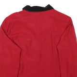 D S SUMMER Womens Red & Black Shirt Long Sleeve Collared M Button Front