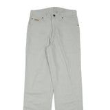 WRANGLER Mens Regular Fit Beige Cotton Blend Trousers W30 L32 Classic Zip