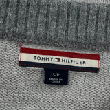 Tommy Hilfiger Spellout Sweater - Small Gray Cotton