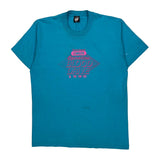 Single Stitch Blood Drive 1990 Screen Stars Graphic T-Shirt - XL Blue Cotton Blend