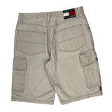 Tommy Jeans Cargo Shorts - 34″ Waist Beige Cotton