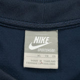 Nike Long Sleeve T-Shirt - XL Navy Polyester
