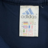 Real Madrid Adidas 2000-01 Training Football Shirt - Large Navy Polyester