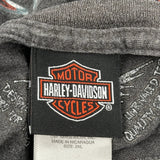Harbor Town Harley Davidson Graphic T-Shirt - 2XL Gray Cotton Blend