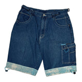 Fox Cargo Shorts - 36W 12L Light Wash Cotton
