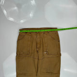 Dickies Carpenter Pants - 35W 30L Brown Cotton