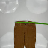 Carhartt Double Knee Carpenter Pants - 30W US 6 Brown Cotton