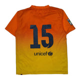 Fc Barcelona Nike 2012-13 Away Football Shirt - XL Orange Polyester
