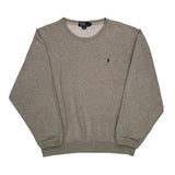 Polo By Ralph Lauren Sweatshirt - XL Gray Cotton Blend