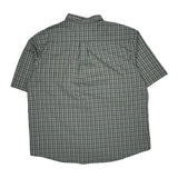 Dickies Checked Short Sleeve Shirt - 2XL Gray Cotton