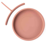 Silicone Plate with Removable Divider - Rose