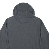 ADIDAS Mens Grey Hoodie L Cotton Blend Casual Sports Logo Pocket