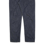CARHARTT Mens Jeans Blue Regular Straight Denim Dark W41 L32 Workwear Button Fly