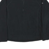 BERGHAUS Womens Black Plain Pullover Jumper Quarter Zip M Fleece Outdoor
