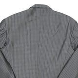 Womens Grey Plain Button Jacket M Polyester Blend Classic Regular Fit Formal
