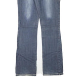 MISS CHIC Womens Regular Fit Blue Denim Jeans W30 L31 Zip Closure Classic Style