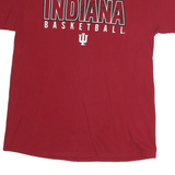 GILDAN Mens Red Indiana Basketball Graphic T-Shirt M Short Sleeve Crew Neck