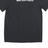 NIKE Mens Black Water Polo T-Shirt M Short Sleeve Crew Neck College Sports