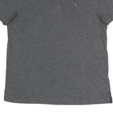 TOMMY HILFIGER Mens Grey Button Down Collar Short Sleeve Plain M Cotton Blend