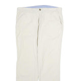 TOMMY HILFIGER Mens Cotton Beige Regular Fit Straight Leg Trousers W38 L32 Chino