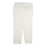 TOMMY HILFIGER Mens Cotton Beige Regular Fit Straight Leg Trousers W38 L32 Chino
