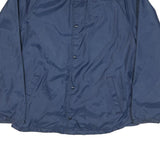 FIELDMASTER Mens Blue Classic Jacket L Polyester Blend Plain Button Closure