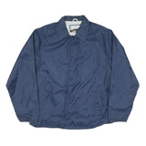 FIELDMASTER Mens Blue Classic Jacket L Polyester Blend Plain Button Closure