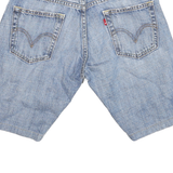 LEVI'S Mens Denim Blue Casual Shorts S W29 Classic Cotton Blend 5 Pocket