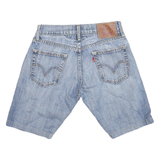 LEVI'S Mens Denim Blue Casual Shorts S W29 Classic Cotton Blend 5 Pocket