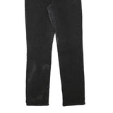 LEVI'S Womens Black Regular Straight Denim Jeans W26 L29 Classic Zip
