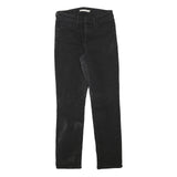 LEVI'S Womens Black Regular Straight Denim Jeans W26 L29 Classic Zip