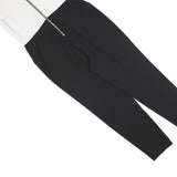 TED BAKER Womens Black & White Playsuit Sleeveless L Zip Tapered Leg Polyester