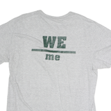 PORT & COMPANY Mens Grey Jackson Football Graphic T-Shirt L Short Sleeve Crew