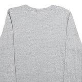 CHAMPION Mens Grey Crew Neck S Cotton Blend Sweatshirt Pullover Logo