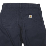 CARHARTT Mens Shorts Blue Casual L W36 Cotton Blend Durable Comfort Relaxed Fit