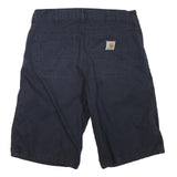 CARHARTT Mens Shorts Blue Casual L W36 Cotton Blend Durable Comfort Relaxed Fit