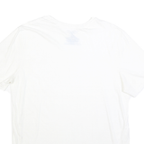 TOMMY HILFIGER Mens White XL Plain T-Shirt Short Sleeve Crew Neck Cotton Blend
