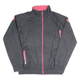 LINKE Womens Grey & Pink Zip Jacket L Polyester Blend Athletic Comfort