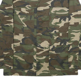 PARKS Outdoor Mens Green Brown Camouflage Button Jacket M Polyester Blend